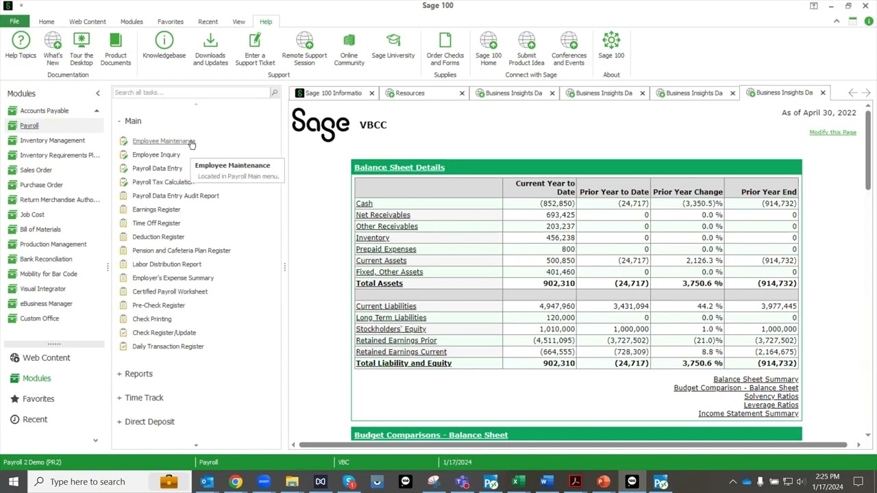 Sage 100 Payroll Overview