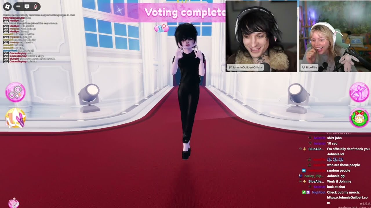Grace being supportive to Johnnie in dress to impress