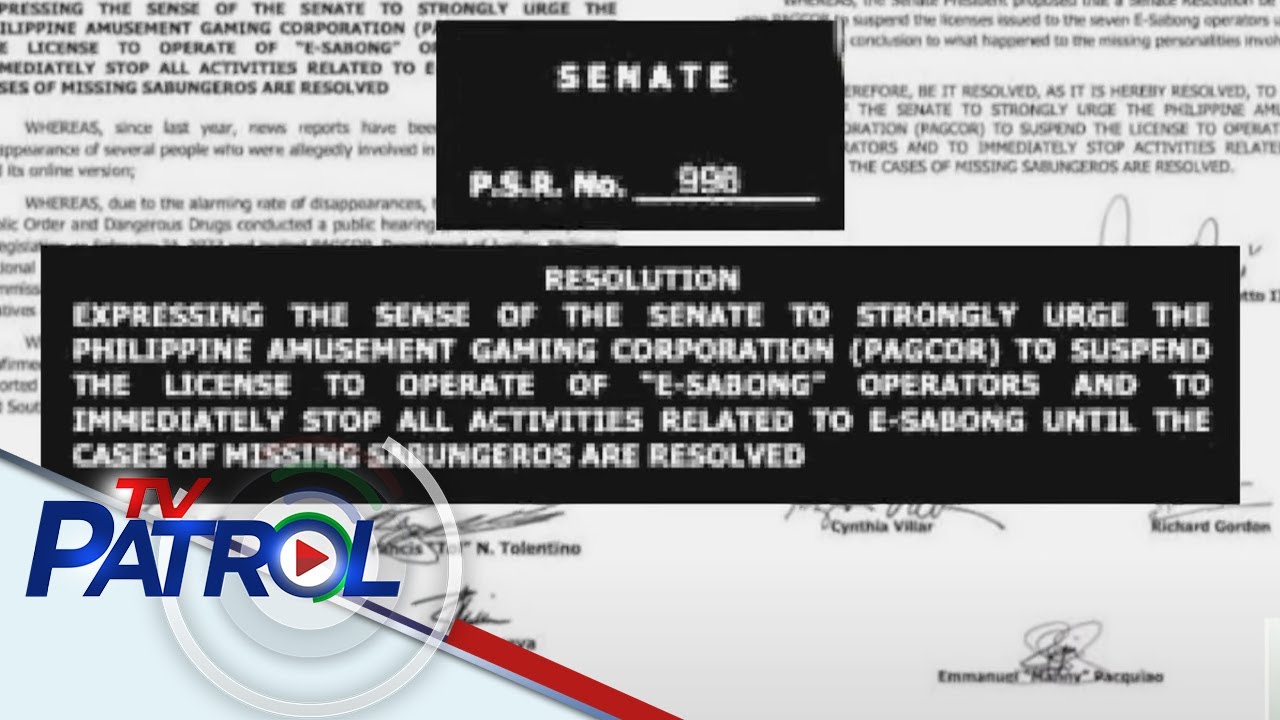 23 Senador humihiling sa PAGCOR na suspindihin ang lisensya ng E-Sabong Operators | TV Patrol