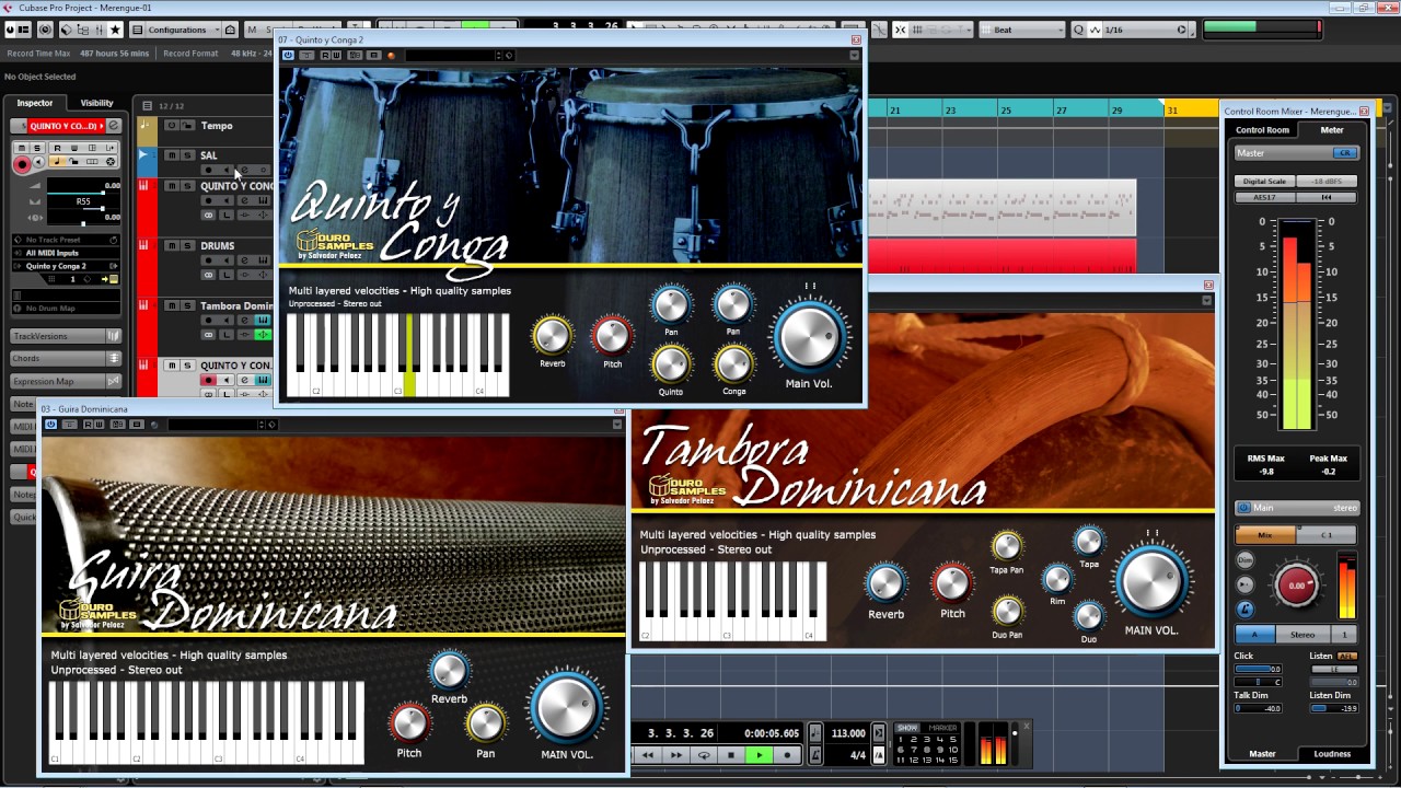 Latin Percussion (Merengue Set) Part 2 Spanish