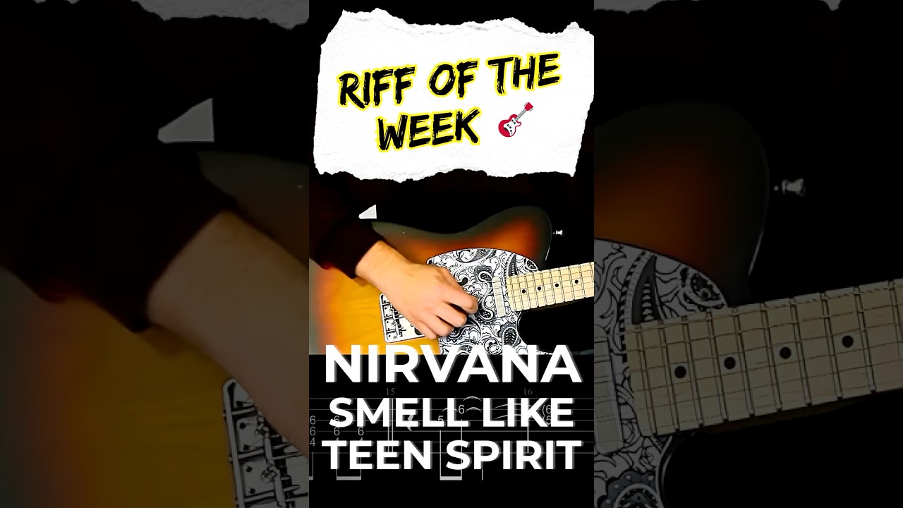NIRVANA &ndash; SMELL LIKE TEEN SPIRIT | Guitar Cover Tutorial + FREE TAB (PDF)