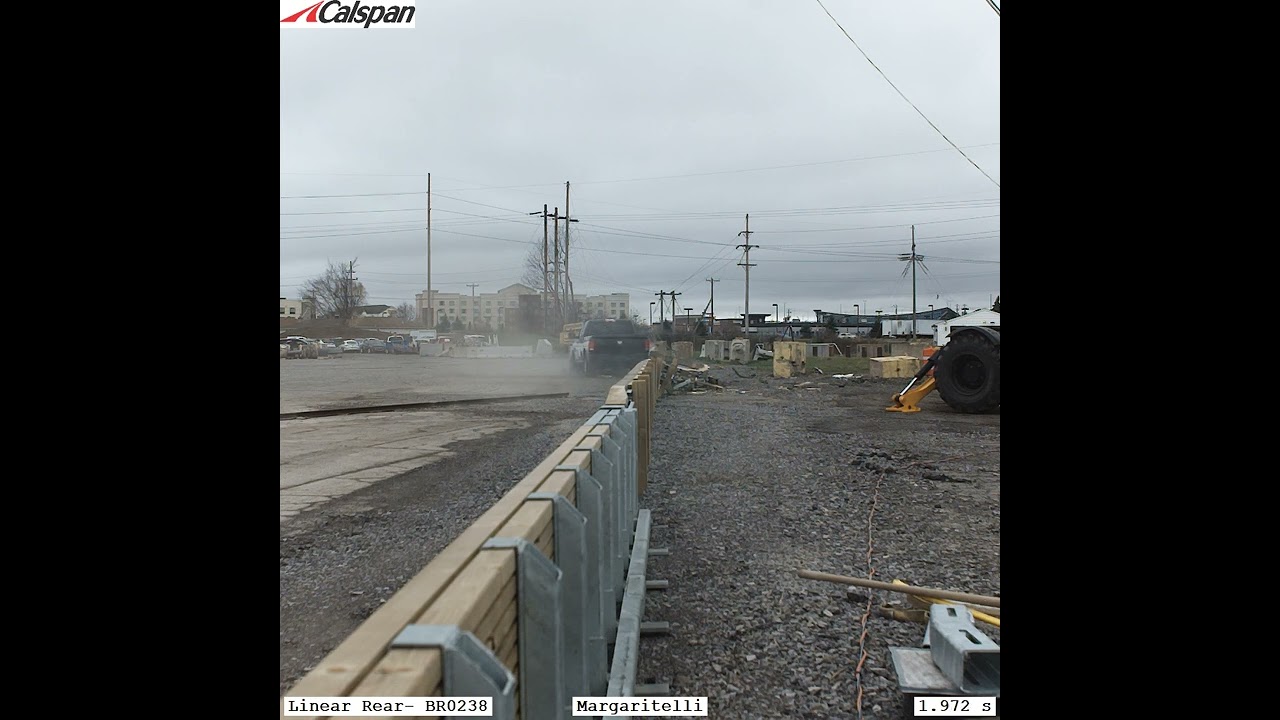 MASH TL-3 Ranger Guardrail - 3-11 Test n.  BR0238_Linear Rear