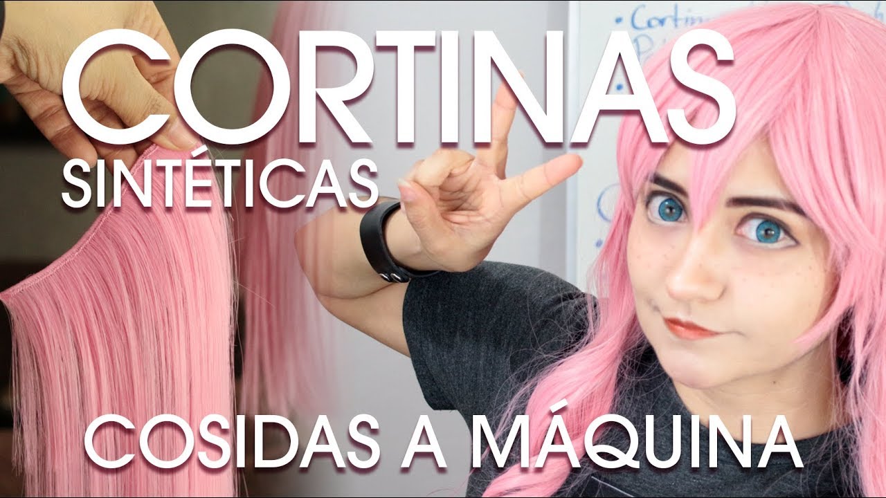 Cortinas sintéticas cosidas a máquina