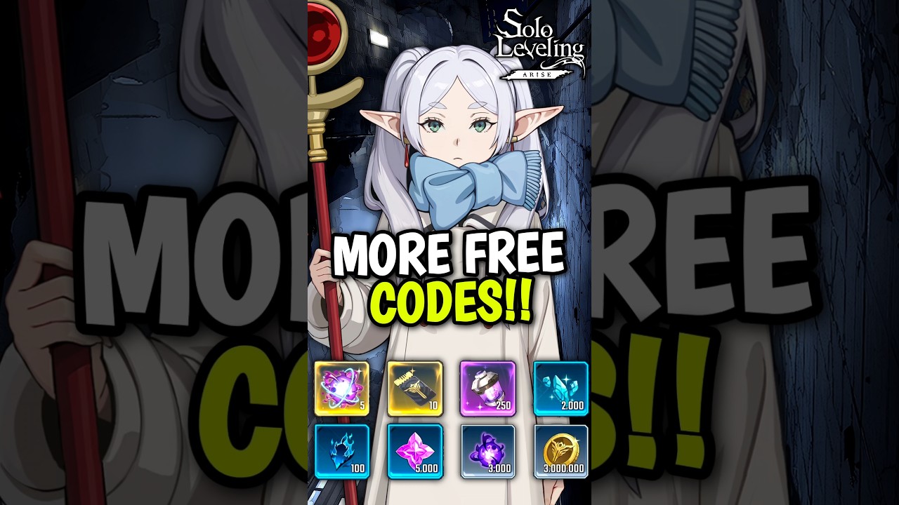 7 ACTIVE REDEEM CODES IN SOLO LEVELING: ARISE #sololevelingarise #sungjinwoo #frieren #stark #fern