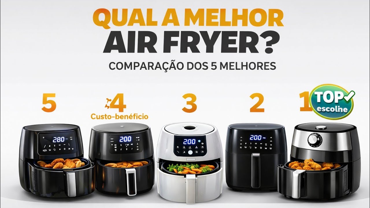 Qual Air Fryer Comprar em 2026 Sem Se Arrepender?