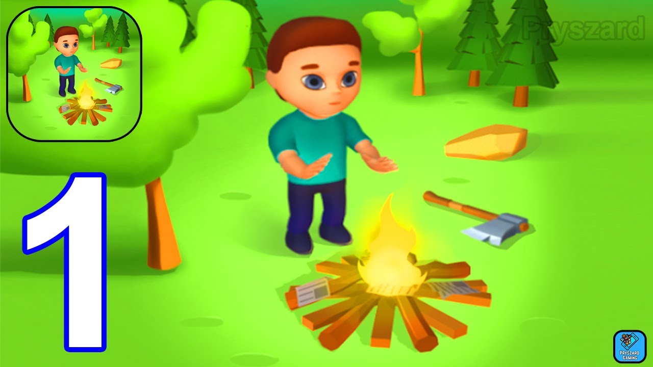 Wild Forest: Idle Survival - Gameplay Walkthrough Part 1 Tutorial (iOS,Android)
