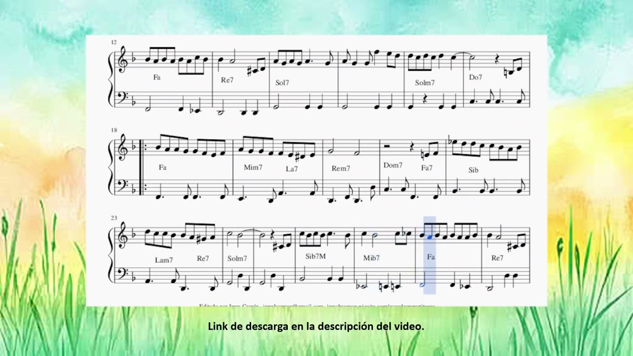 Algo contigo. Canción. Partitura para acordeón.