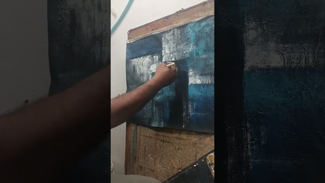 Abstract #panting #acrylic #colour #on #canvas 