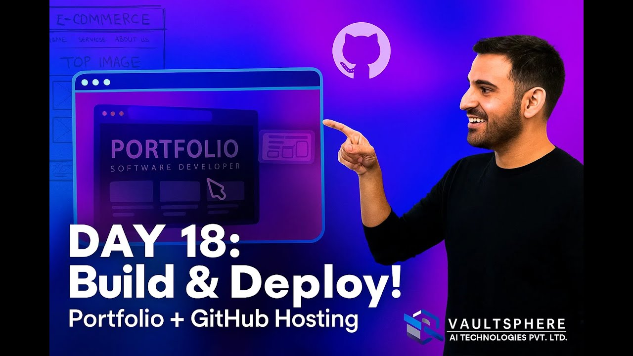 Day 18 - Build Your Portfolio + E-commerce Layout | Go Live with GitHub Pages 🌍💼🛒