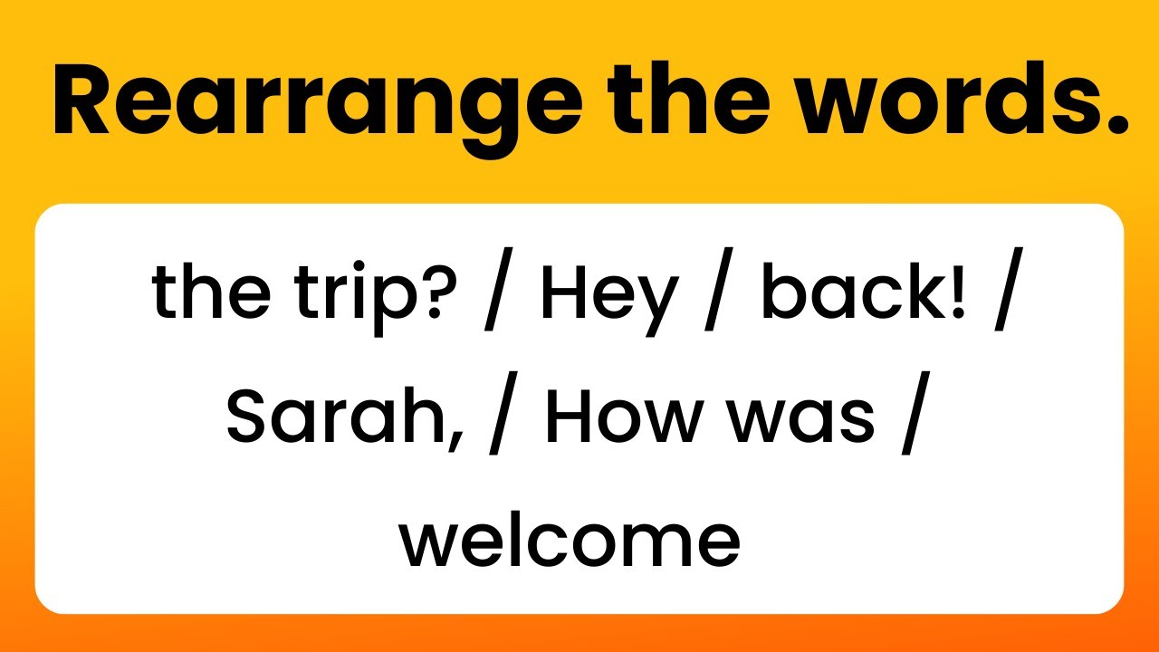 Can you solve this English quiz puzzle? | #englishquiz