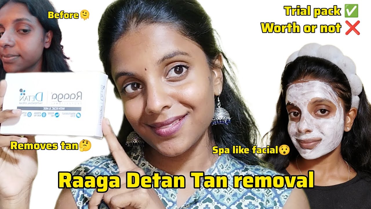 Raaga Detan Tan Removal cream - Honest Review ❤ How to remove Tan in home below 350/- only 💫 TAMIL