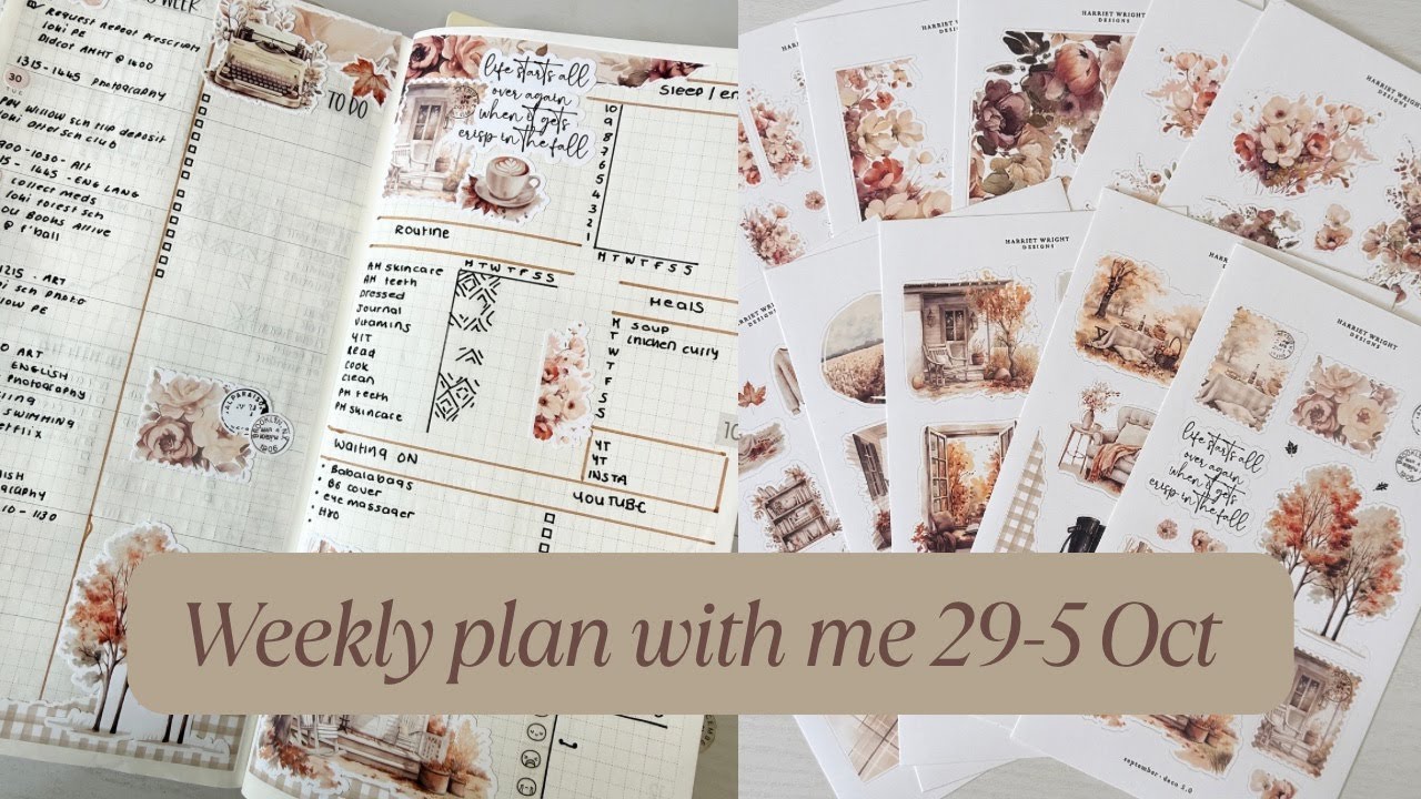 N1 Еженедельный план со мной || Sterling ink Общий планировщик