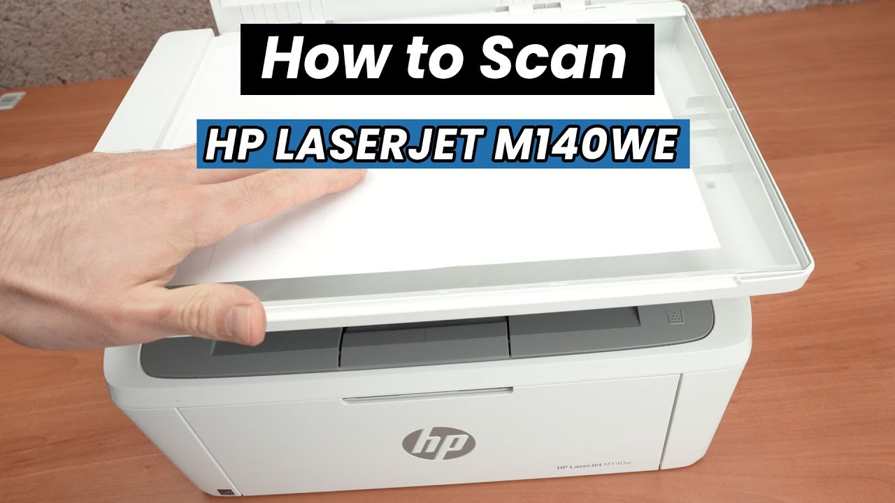 HP LaserJet M140we: как сканировать документ