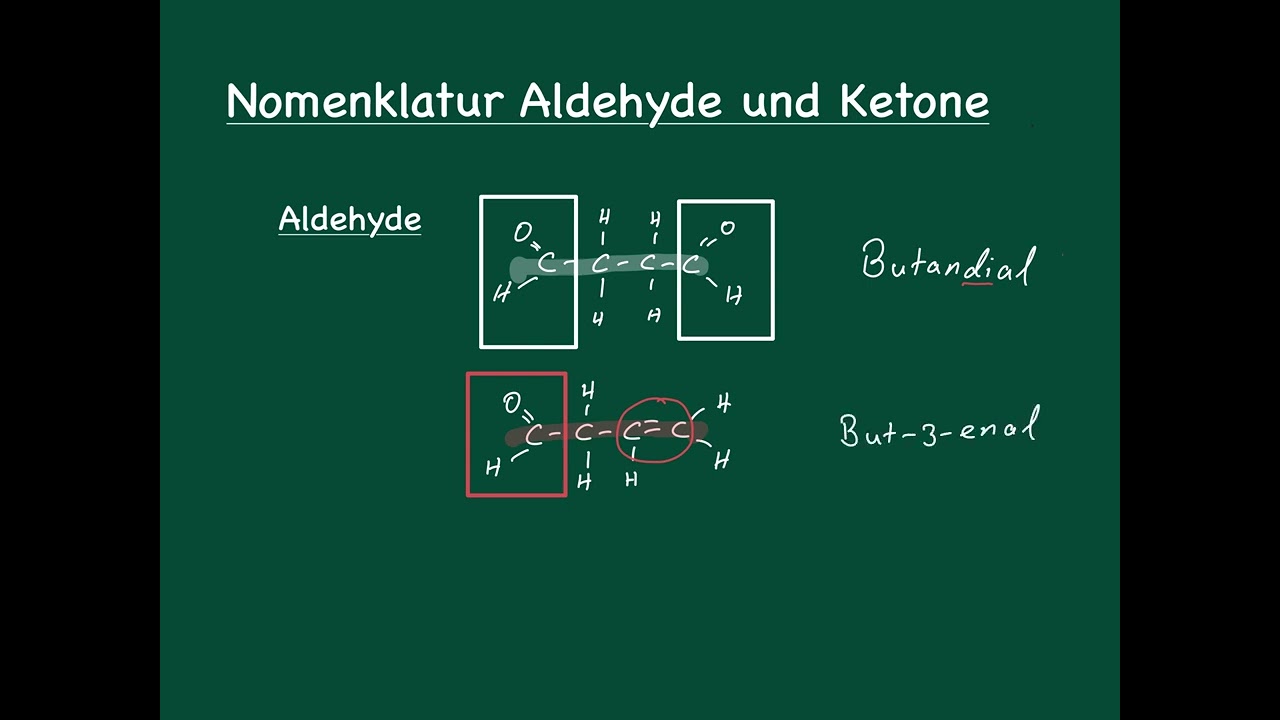 Aldehyde und Ketonen benennen - Nomenklatur