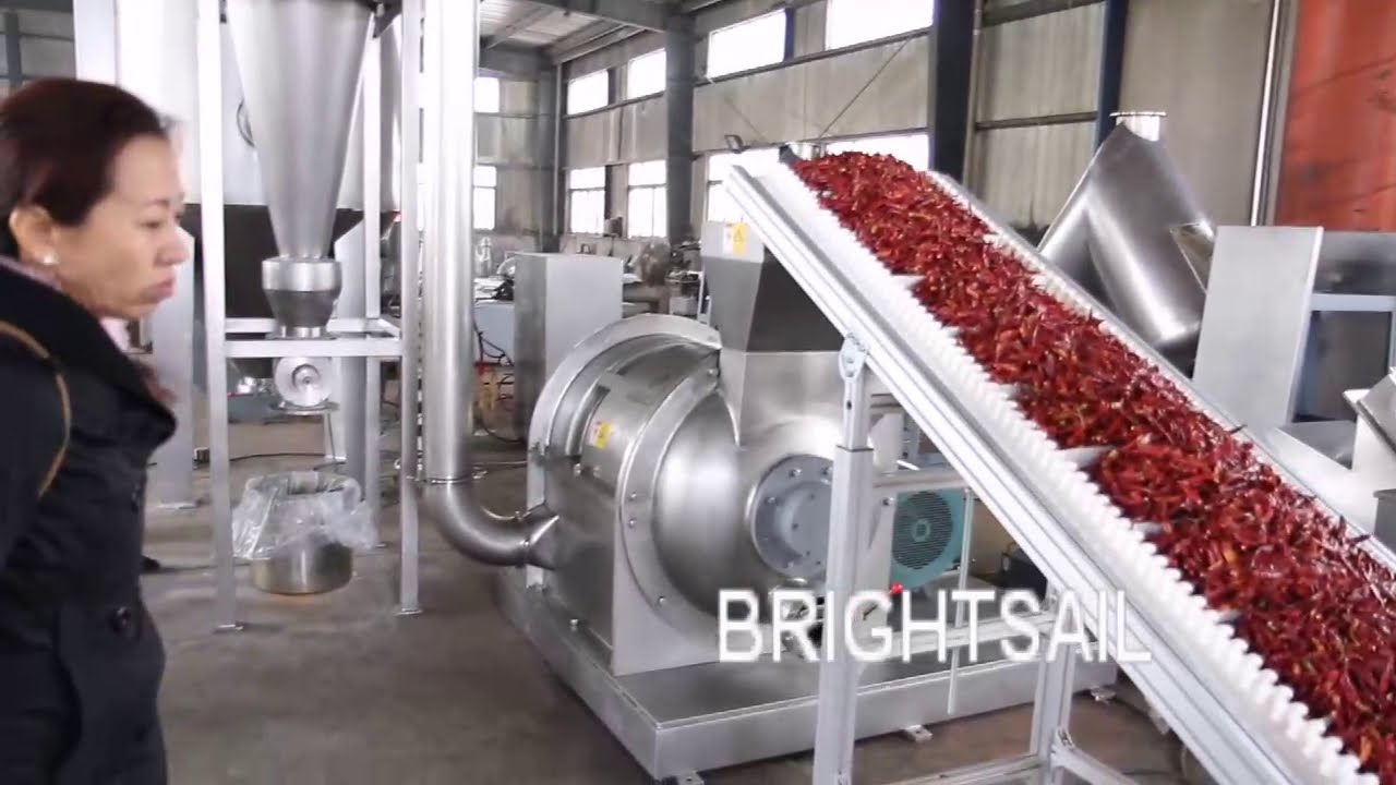 Video of Spice Powder Production Line- sales009@brightsail-asia.com