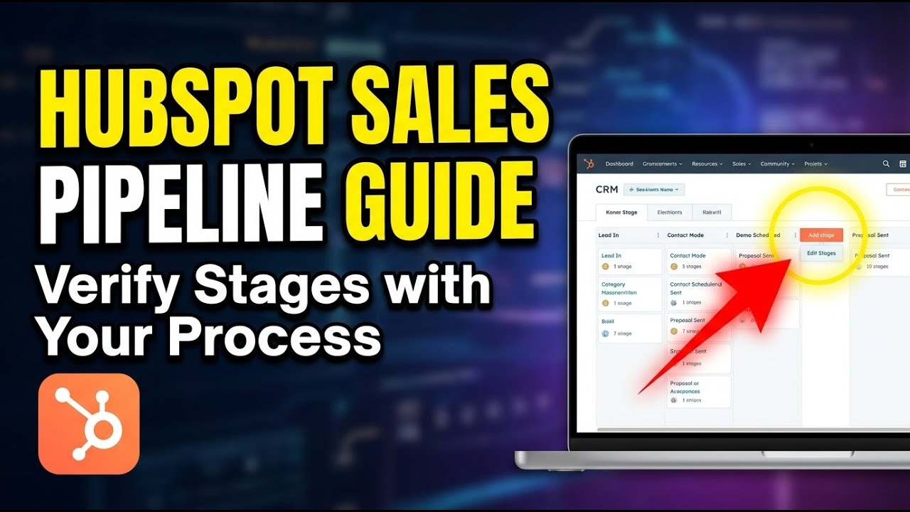 How to verify HubSpot CRM pipeline stages match your sales process - Full Guide