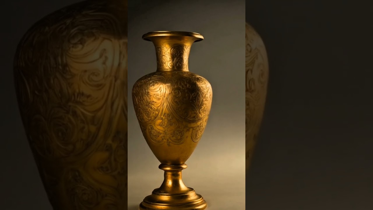 Antique Gold Vase Discovered! 🏺✨ A Glimpse Into Royal Luxury 