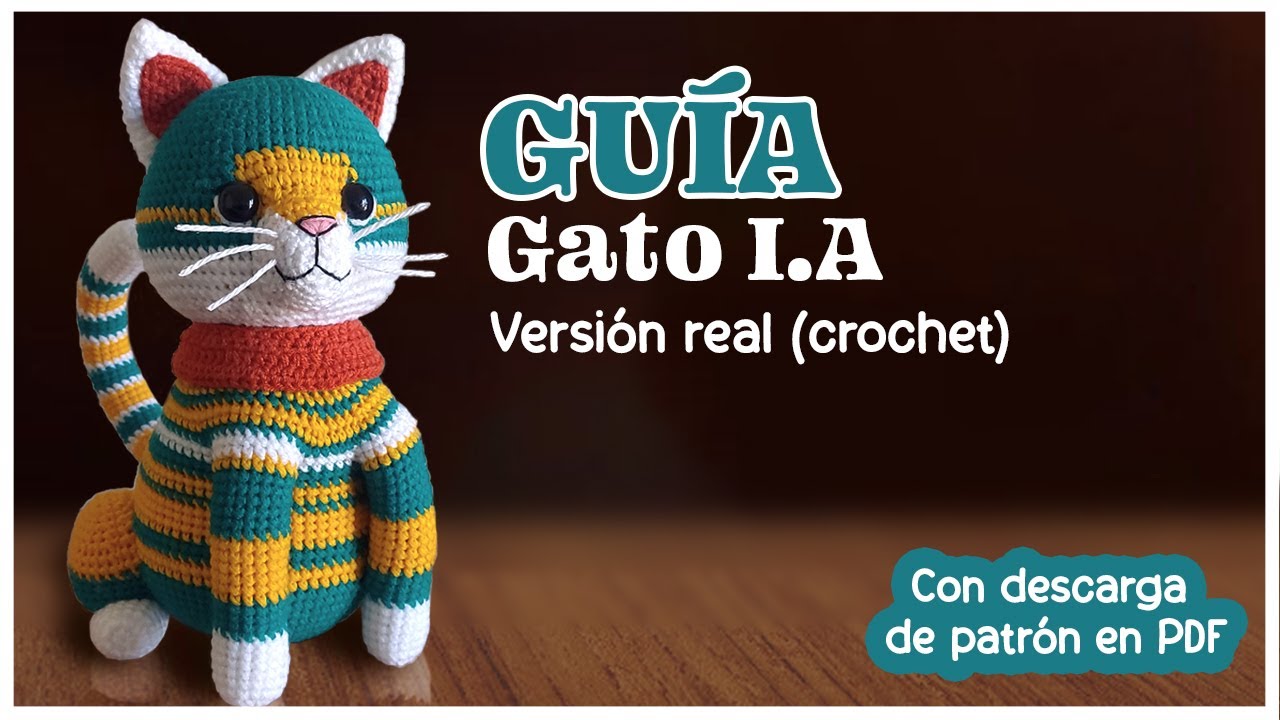 GUÍA patrón amigurumi GATO I.A. - Lady Artemisa
