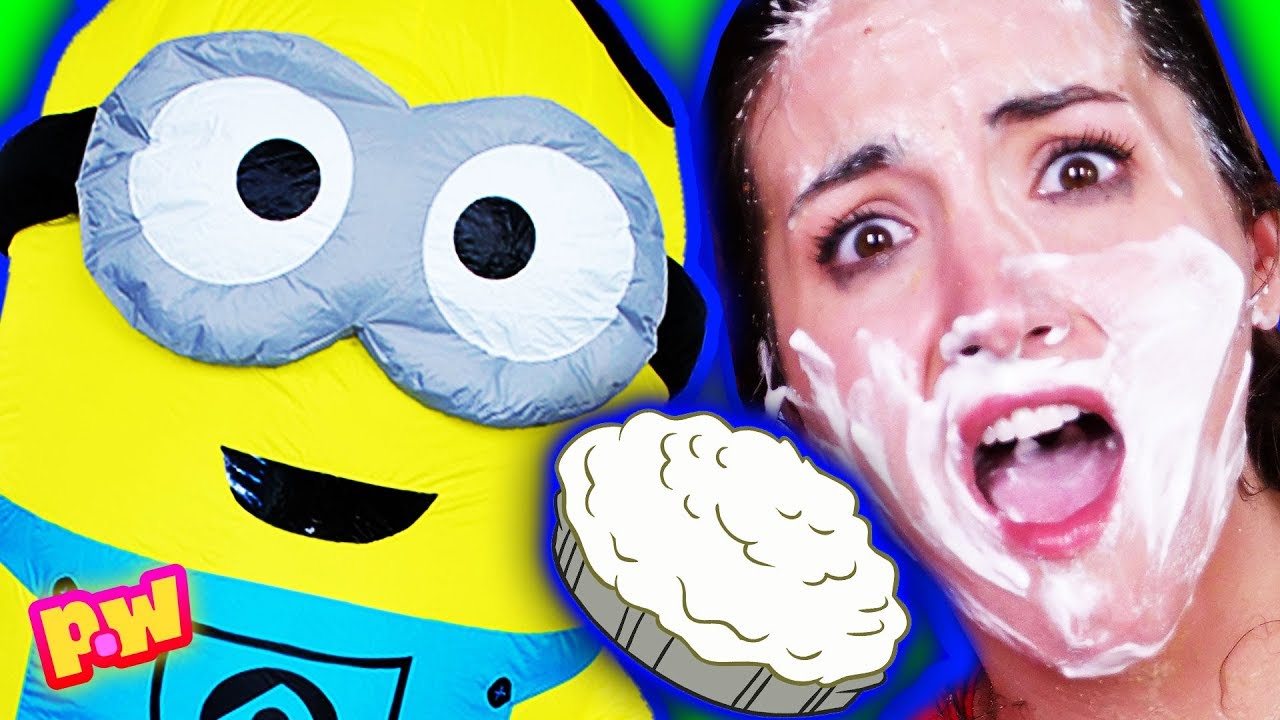 Pie Face Challenge PRANK! Carnival Game Winner to Messy Pie Face ~ pocket.watch