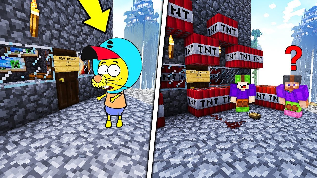 KRAL ŞAKİR'İN EVİNİ PATLATTIK (GERÇEK) !! 😱 - Minecraft