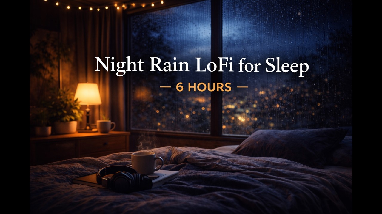Night Rain LoFi for Sleep - 6 Hour