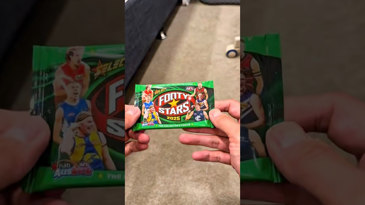 Opening a pack of 2025 AFL Footy Stars cards #AFL #FootyStars #SportsCards