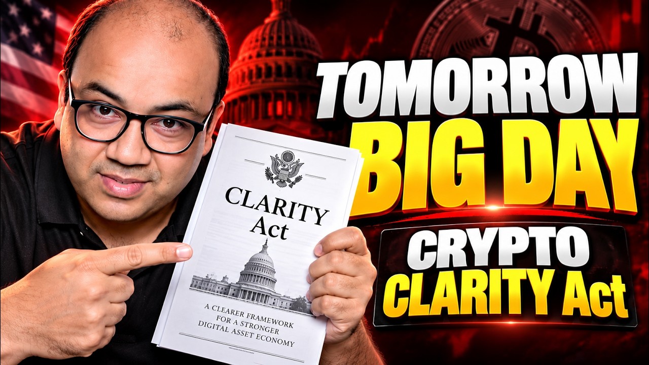 Big Day for Crypto Tomorrow || Crypto CLARITY Act
