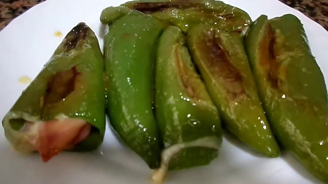 PIMIENTOS verdes RELLENOS | Receta FACIL y Rapido 🌶