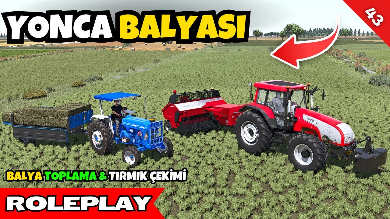 Ford 6610 & Valtra T130 ile Balya Basıp Topladık | FS25 GERÇEK HAYAT ELBİSTAN