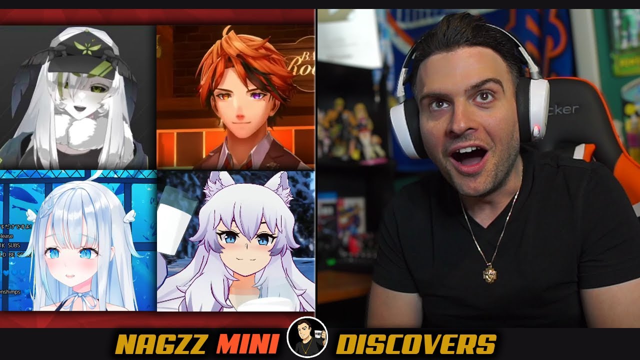 Nagzz MINI Discovers Vtubers - Juniper, Amatsuka Uto, Roberu, and Lumi