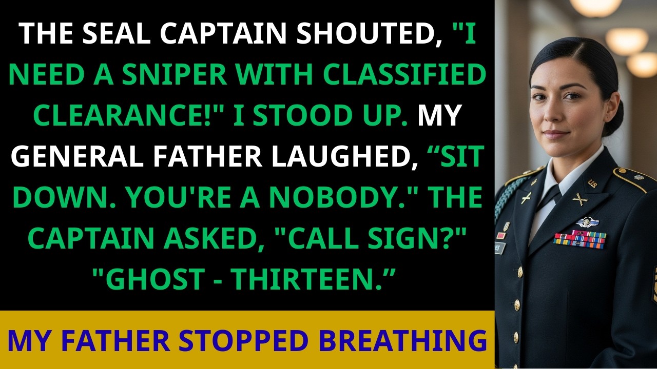 “Sit Down, You’re a Nobody.” My General Father Said — Until He Heard My Call Sign “Ghost-Thirteen.”