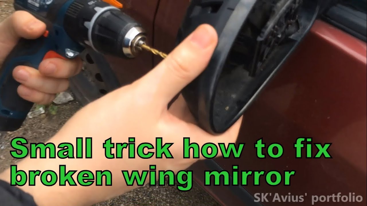 Small trick how to fix broken wing mirror and replace glass Ford Focus Mk1 1998-2005