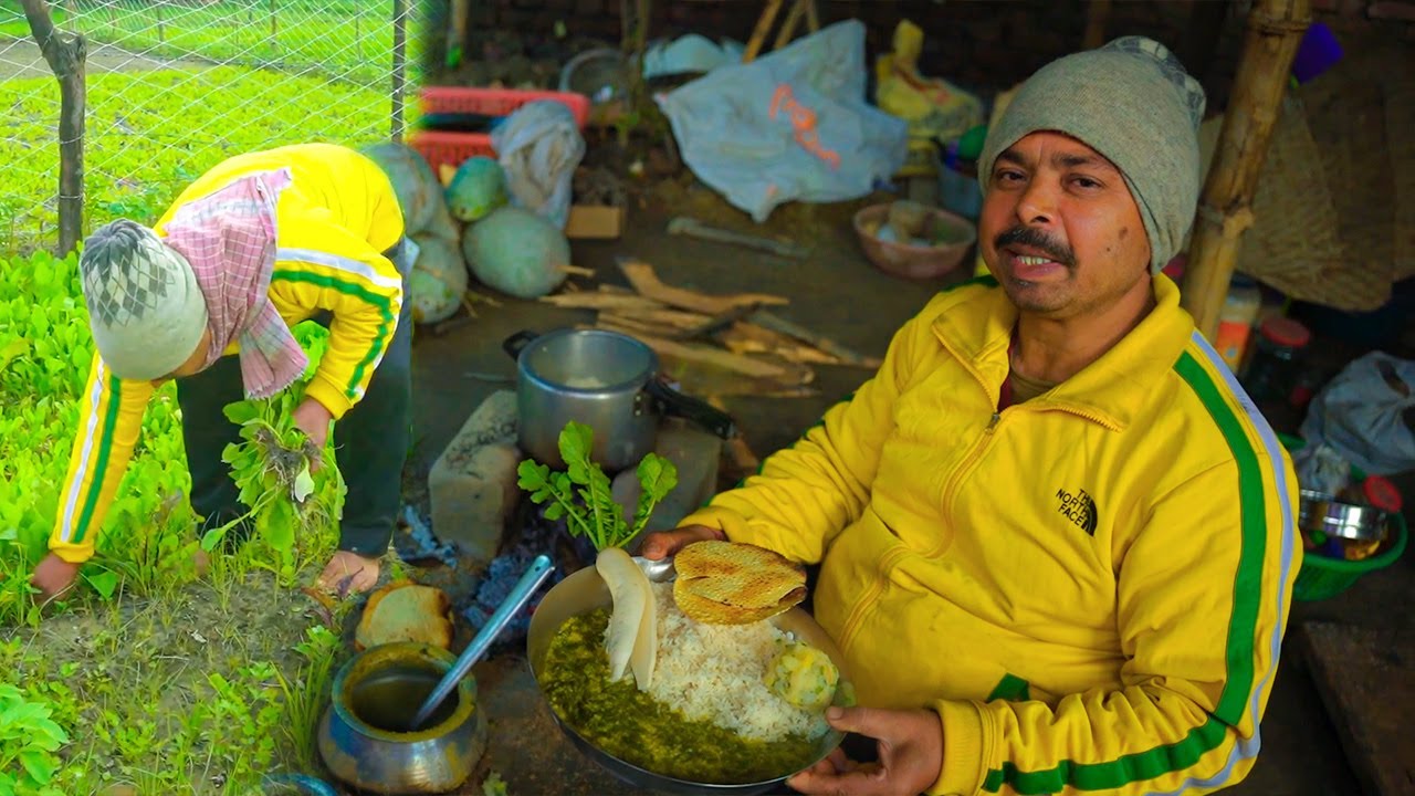बिहारी दाल भात चोखा पापड़ - बिना तेल के खाना कैसे बनाएं -सिंपल बिहारी थली Oil Free Lunch Thali