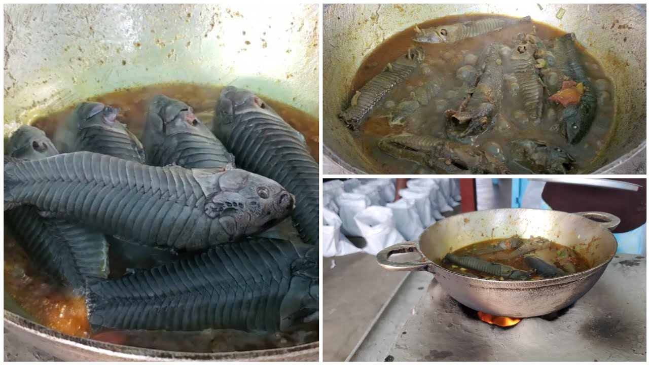 Cooking Hassar Curry & Rice Before Distributing Hampers