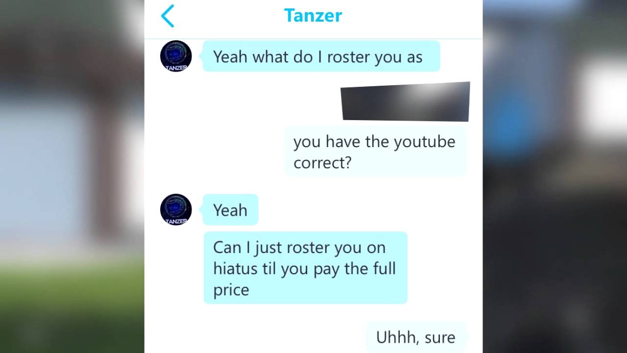 Dare Tanzer accepting money for roster spots?