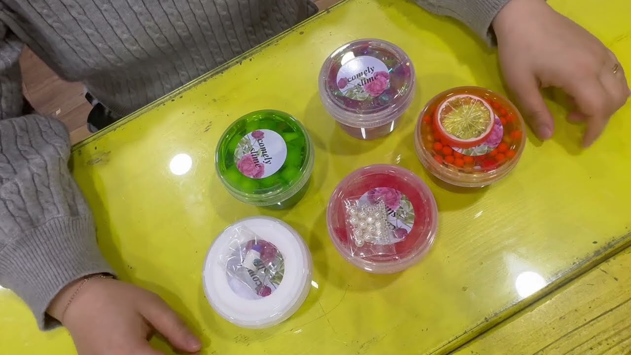 코멜리 슬라임 언박싱 | 초딩들이랑 스몰토크 하면서~