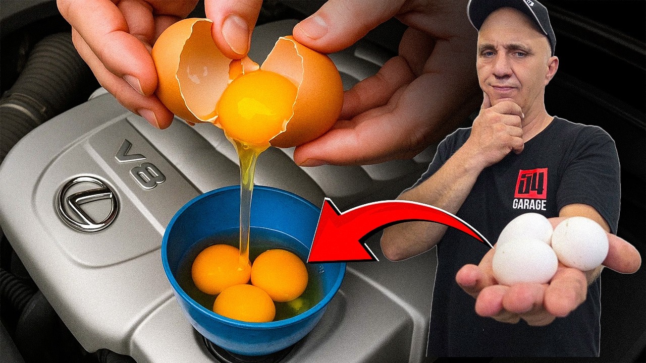 🥚🥚🥚ЯЙЦА вместо МАСЛА в двигатель – ЧТО БУДЕТ?