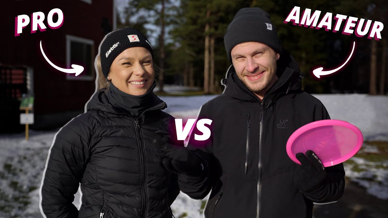 PRO DISC GOLFER vs AMATEUR (with Kristin Tattar)