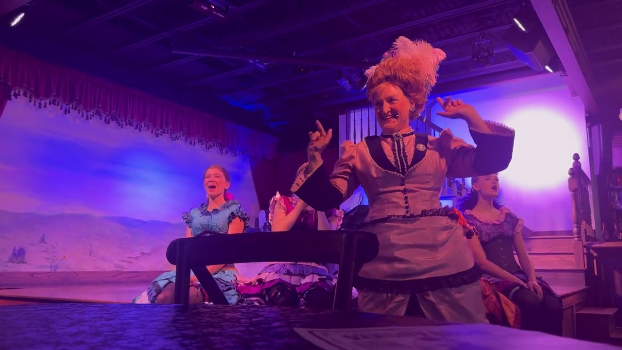 Long Branch Variety Show - Miss Kitty and Can-Can Dancers. #casitatraveltrailer #gunsmoke