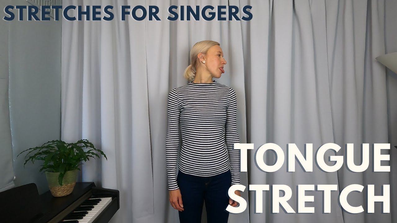 Stretches for Singers | Tongue Stretch | Make this part of your singing warm up 🗣️💙