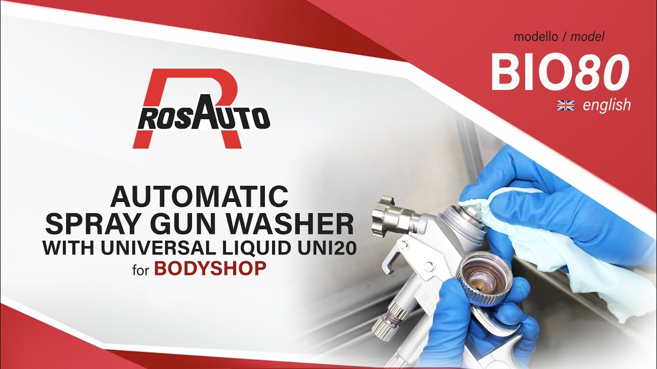 BIO80 - English - AUTOMATIC AND MANUAL SPRAY GUN WASHER FOR UNIVERSAL LIQUID