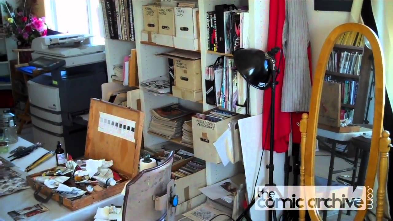 Steve Rude Gives A Tour of His Studio