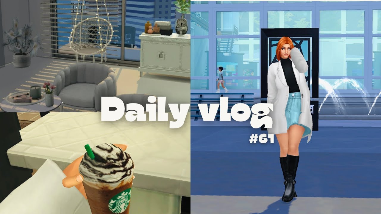 Sims 4 Vlog | Day in The city 😌🤍🤍
