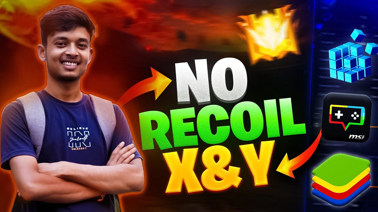 Best X and Y Settings Sensitivity For No Recoil X&Y Free Fire PC | BlueStacks 5 | MSI 5