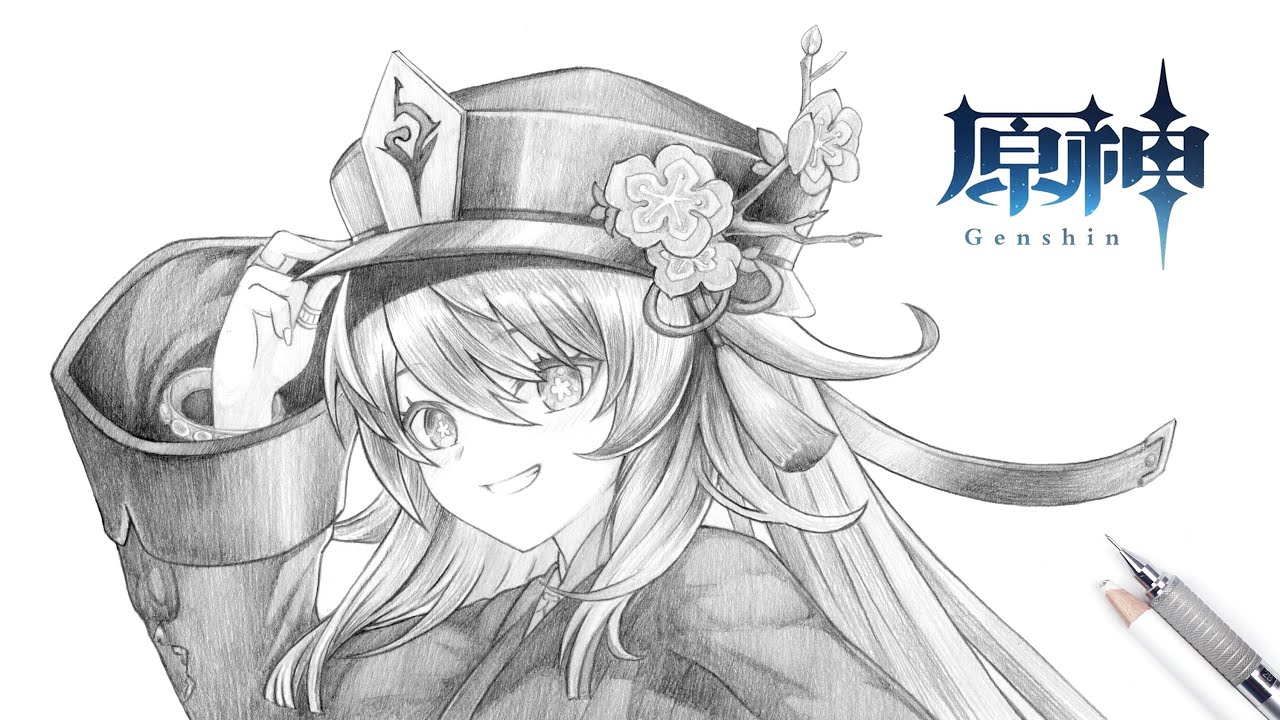 如何畫胡桃 | 原神 | 胡桃 | How to draw Hu Tao | Genshin Impact | drawing tutorial | 動漫 | 遊戲 | 畫畫 | 教學