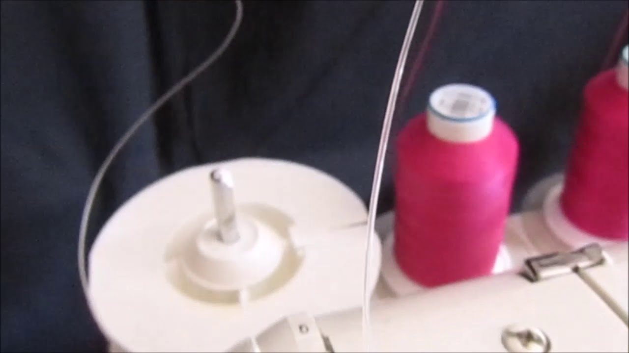 Como poner tanza con la remalladora
