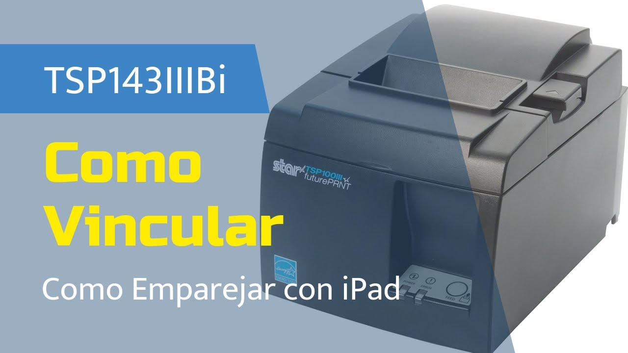 Como Vincular o Emparejar Star TSP143IIIBi con iPad / 39472110 Star Micronics