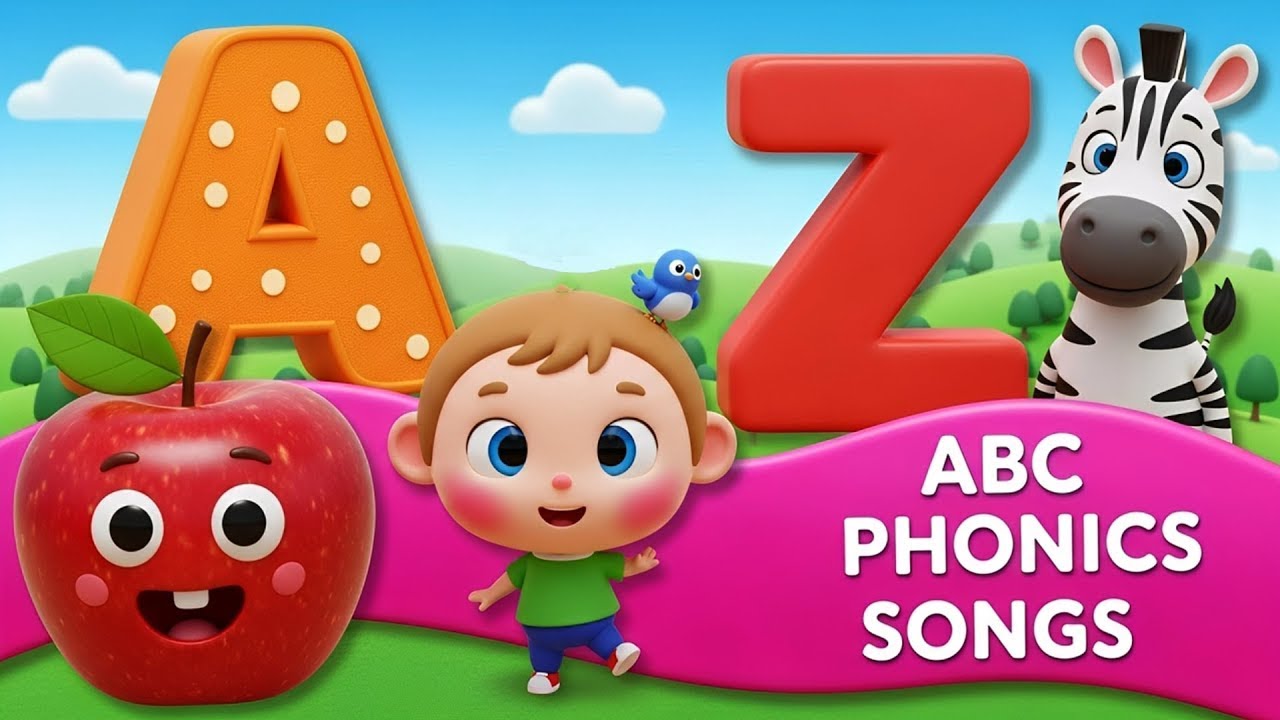 ABC Phonics Cocomelon, фоника детских песенок ABC, A for Apple, звуки от A до Z Phonics