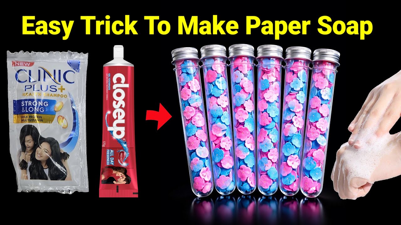 Homemade Paper Soap Making Kit 🧼/homemade paper soap/how to make paper soap/easy homemade paper soap