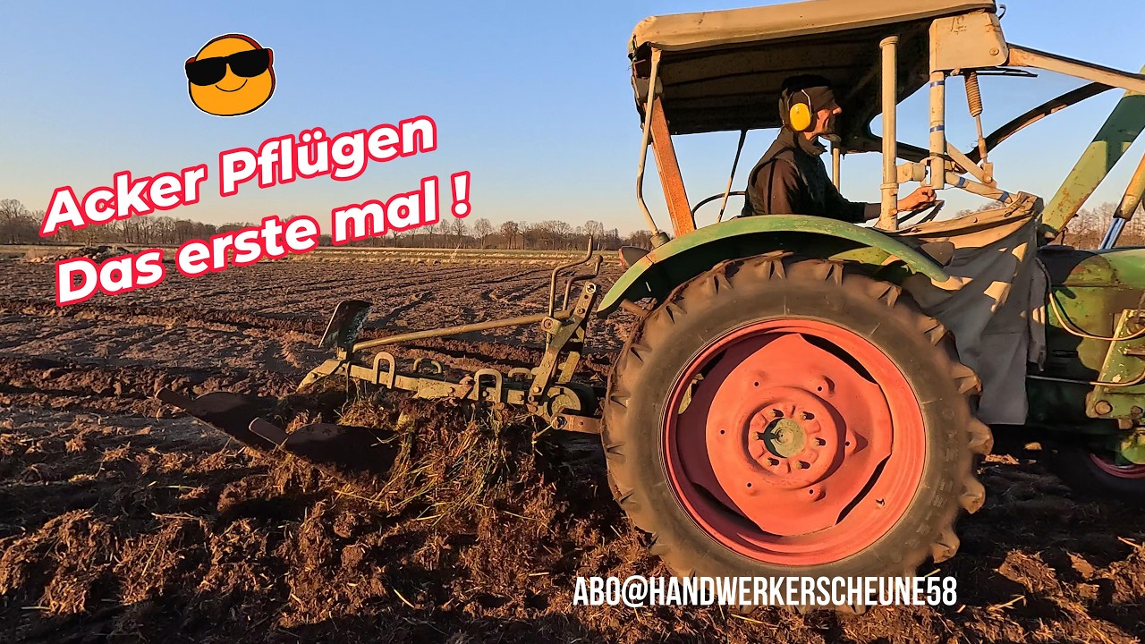 🚜 Acker Pflügen, dass erste mal 😁 mit dem Oldtimer Deutz 4005 #traktor #trecker #ackerbau